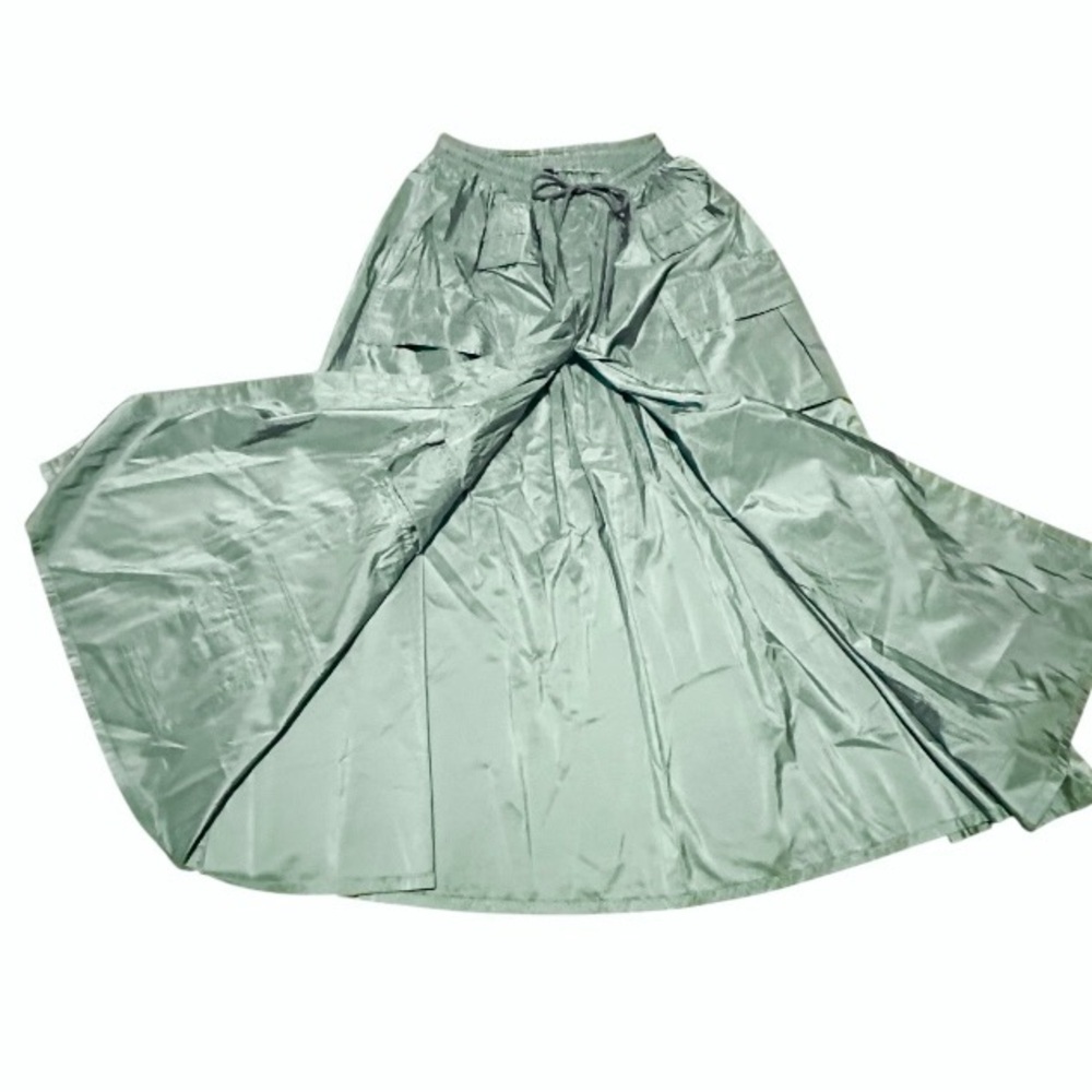 Cynthia Rowley Teal Taffeta Cargo Skirt M. NWT - Picture 9 of 13